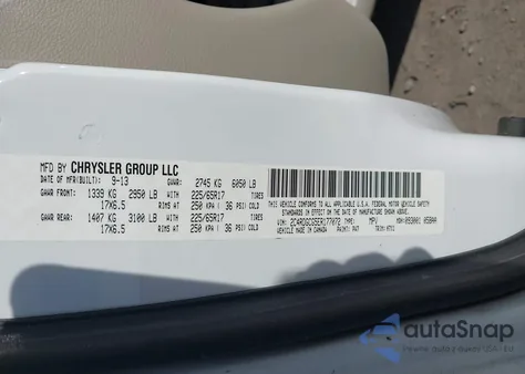 2014 Dodge Grand Caravan Sxt from USA, damaged, VIN 2C4RDGCG5ER177072